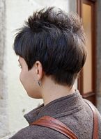 fryzury krótkie - uczesanie damskie z włosów krótkich zdjęcie numer 21B